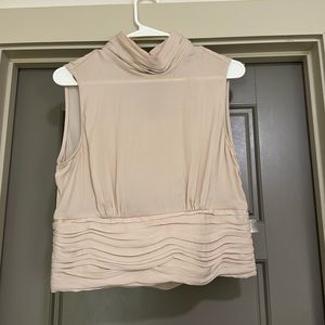 cropped high neck tank